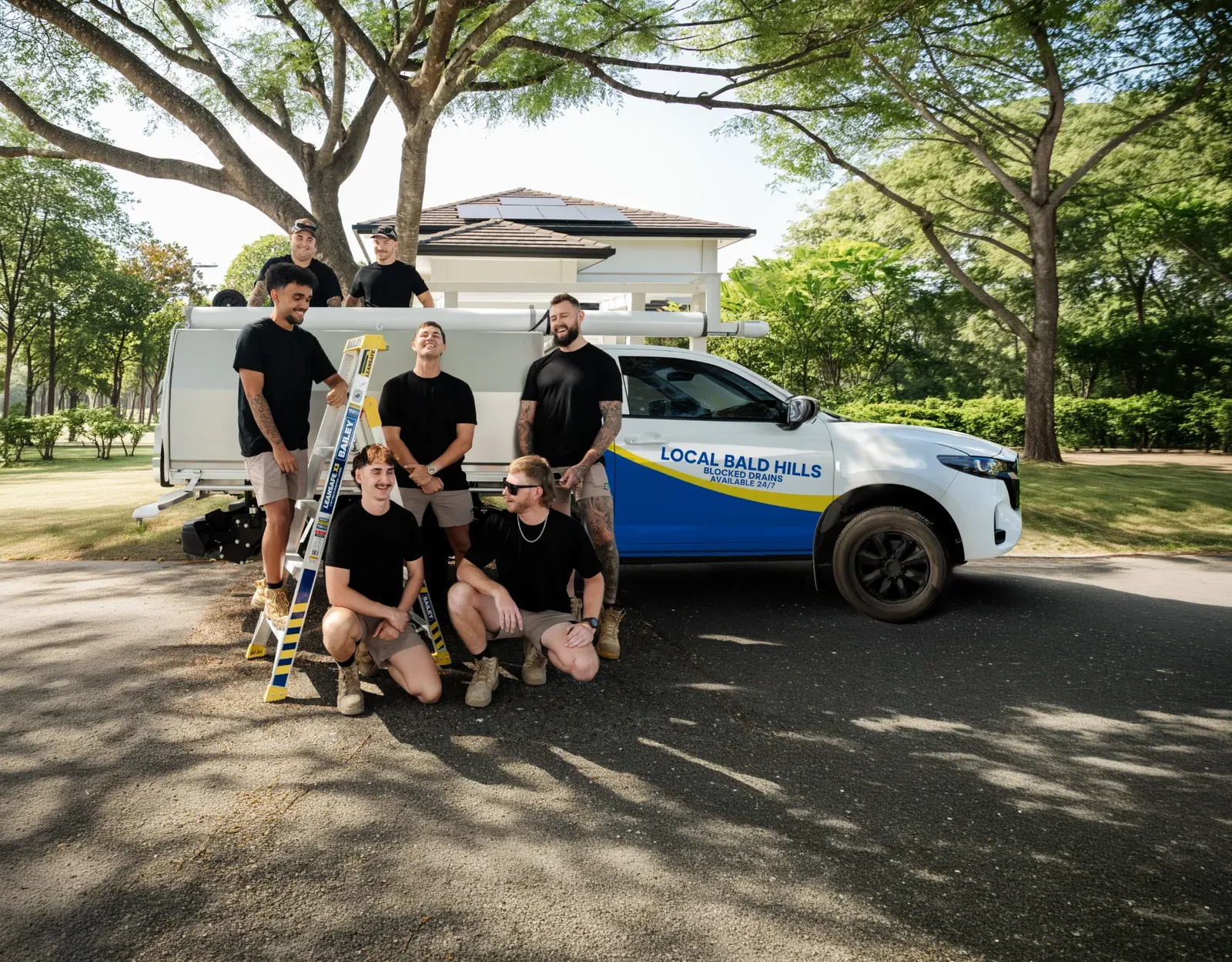 Local Bald Hills Blocked Drains team and ute